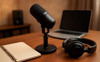 Upgrade Your Desk Audio with a microphone with table stand for crisp, hands-free calls.
